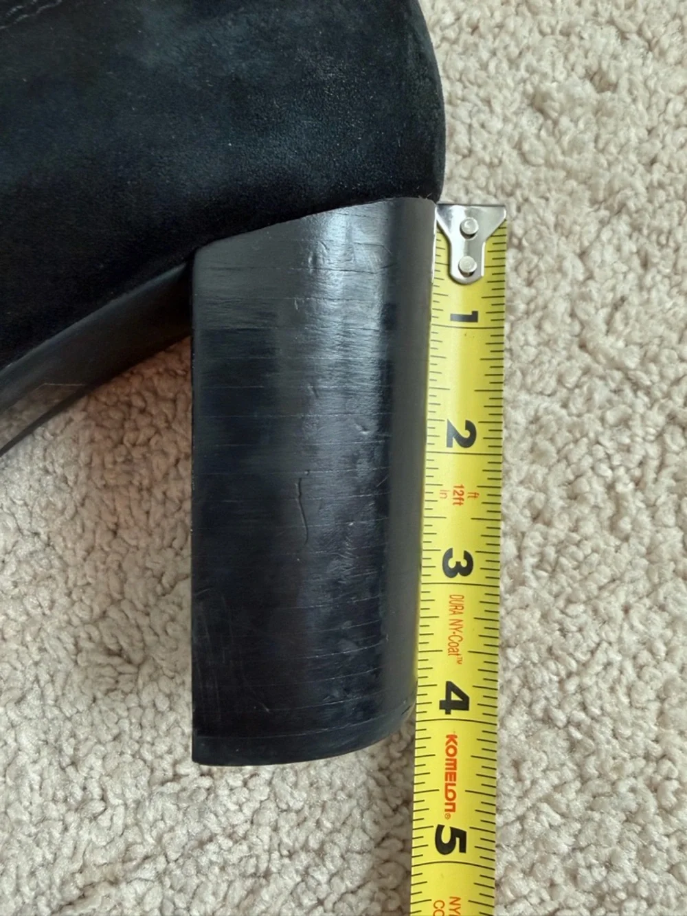 Tory Burch Mini Miller Black Suede Leather Pump Women's Size 9.5